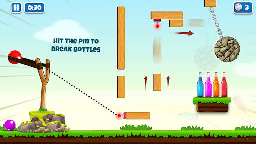 Bottle Shooting Slingshot Game screenshot 3