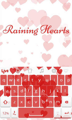 Heart Falling Live Keyboard screenshot 1