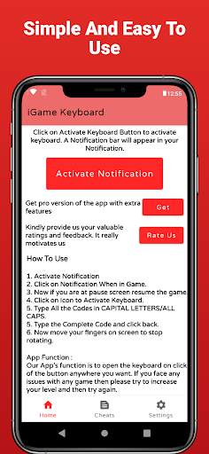 iGame:Game Keyboard for cheats screenshot 1
