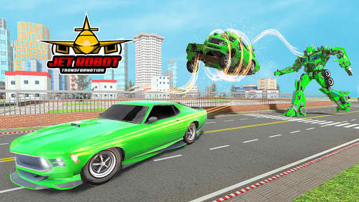 Air Jet Robot Transform War: Robot Car Games 2021 screenshot 5