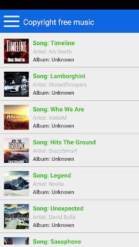 Copyright free music screenshot 1