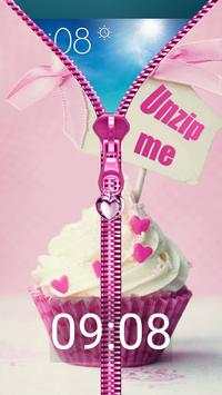 Candy Zipper Lock Screen screenshot 2