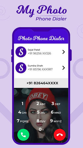 My Photo Phone Dialer Photo Caller Screen Dialer screenshot 1