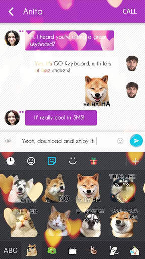 Keyboard Sticker Pet Friends स्क्रीनशॉट 3