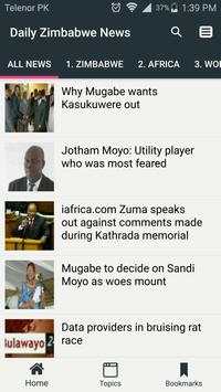 Daily Zimbabwe News screenshot 1