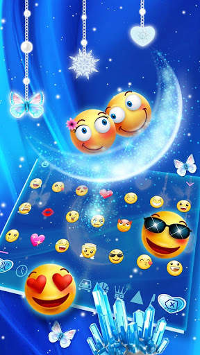 Blue Crystal Keyboard screenshot 3