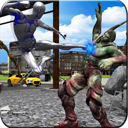 Silver Hero Fighter: Superhero Games icon