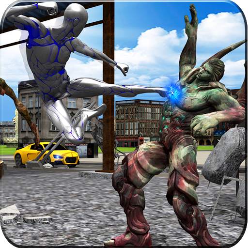 Silver Hero Fighter: Superhero Games 2.1