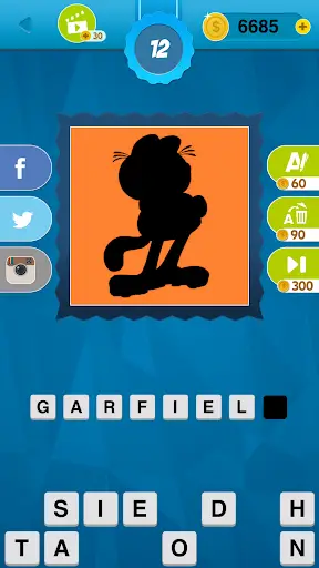 Shadow Quiz Game - Cartoons screenshot 2