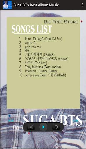 Suga BTS Best Album Music screenshot 2