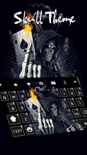Skull Keyboard Theme screenshot 1