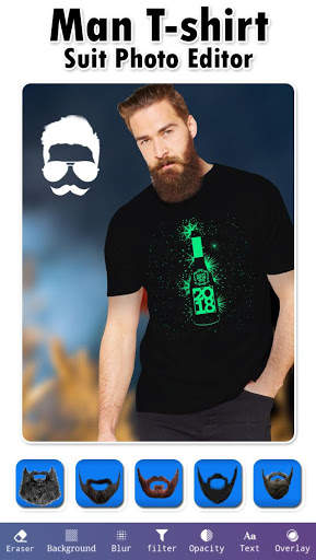 Man T-Shirt Suit Photo Editor screenshot 6