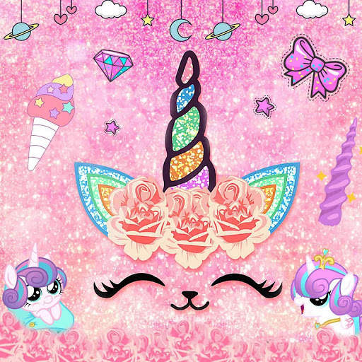 Flower Unicorn Cat Launcher Theme Live Wallpapers screenshot 4