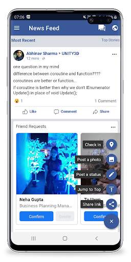 Lite Messenger: Both versions in one app screenshot 3