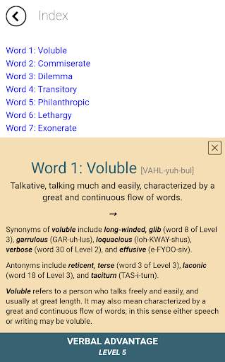 Verbal Advantage - Level 5 screenshot 6