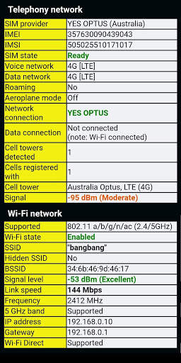 Informations du téléphone (Phone information) screenshot 4