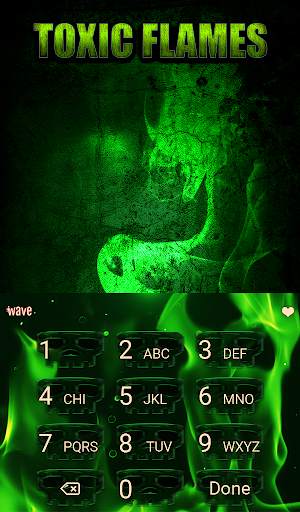 Toxic Flames Animated Keyboard   Live Wallpaper screenshot 5