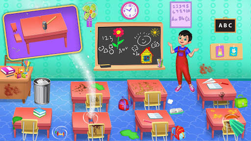 Messy High School Cleaning: Girl Room Cleanup Game screenshot 4