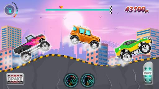 Kids Cars Hills Racing games screenshot 19