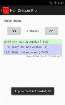Hairdresser Pro Lite screenshot 4
