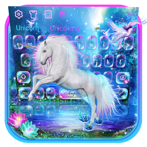 White Magic Unicorn Keyboard icon