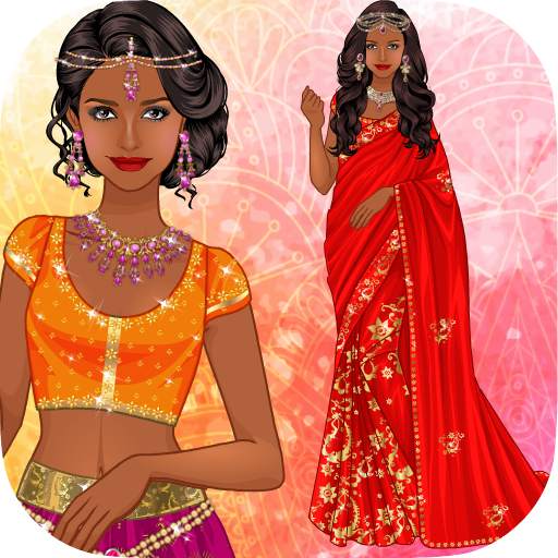 Indian Sari dress up 1.2.1