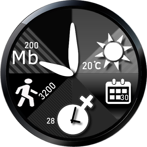 UHR DESIGN WIDGET, WETTER UND ZÄHLWERKZEUGE icon
