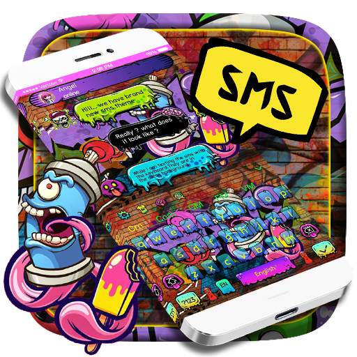 Street Graffiti SMS Keyboard 10001008