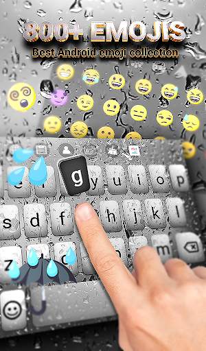 Rain HD Animated Keyboard   Live Wallpaper screenshot 3