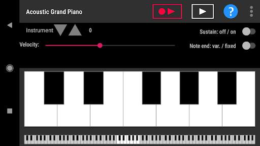 Simple piano with recorder screenshot 4
