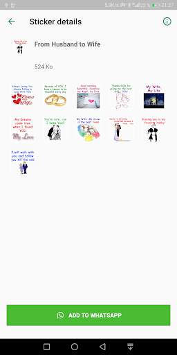 Love Stickers Whatsapp - Wife Husband Stickers screenshot 4