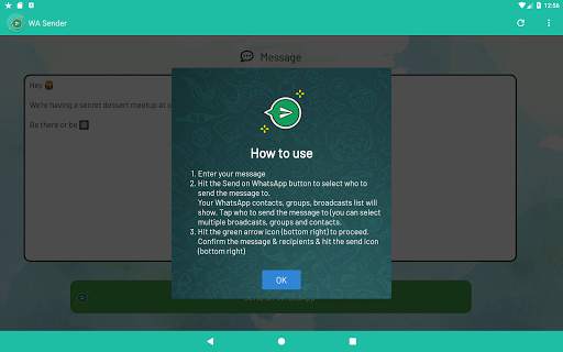 Send Message To Many Contacts (for WhatsApp) screenshot 17