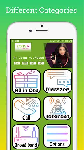 Zong Packages: Call, SMS & Internet 2020 screenshot 1