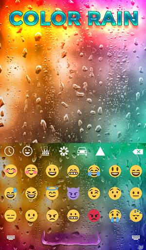 Color Rain Keyboard Wallpaper screenshot 4