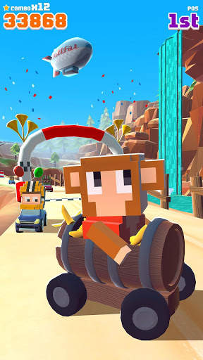 Blocky Racer - Endless Racing screenshot 8