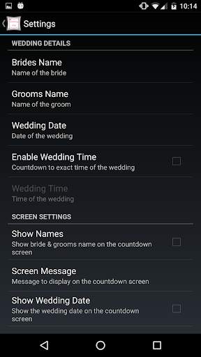 My Wedding Countdown screenshot 2