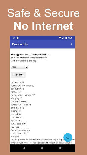 Information Capabilities of a Zero Permission App screenshot 7