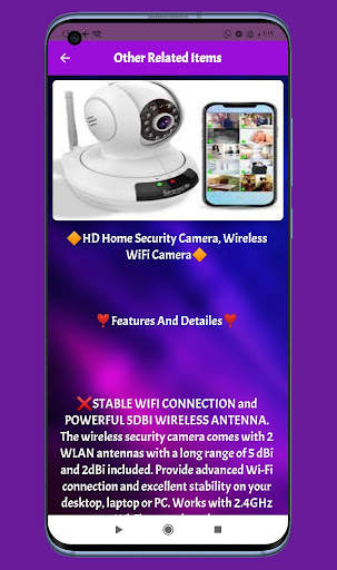 Mini Camera WIFI Guide 360 स्क्रीनशॉट 4