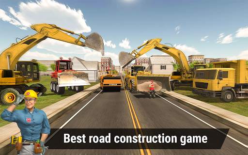City Road Construction Simulator 3D - Building Sim screenshot 6