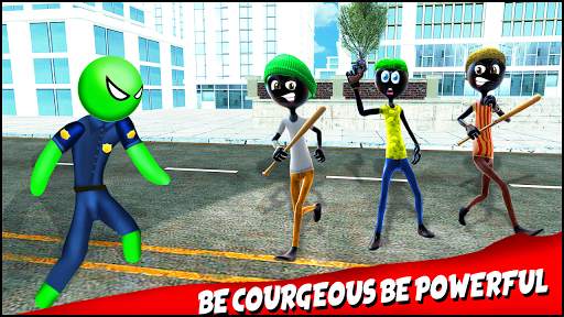 Police Spider Stickman Rope Hero Crime Gangster screenshot 5