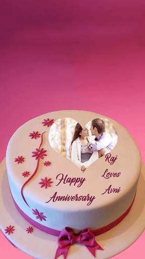 Name Photo On Anniversary Cake 3 تصوير الشاشة