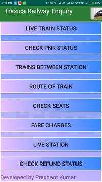 Traxica Railway Enquiry screenshot 1