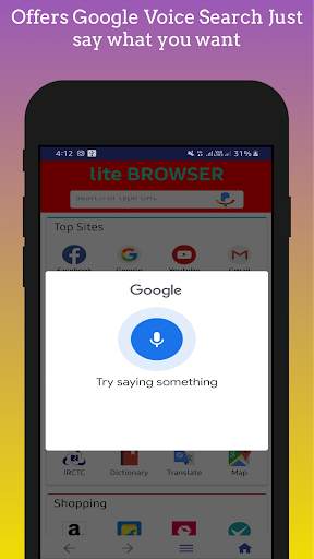 LITE Browser screenshot 2