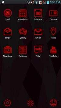 Next Launcher - Red Theme screenshot 2
