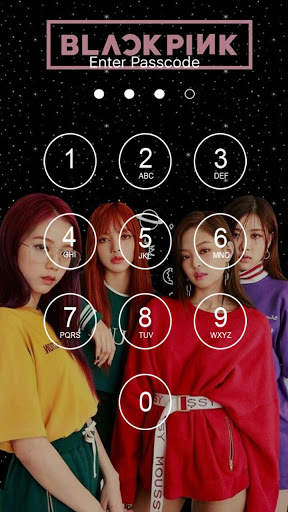 Black Pink Lock Screen screenshot 2