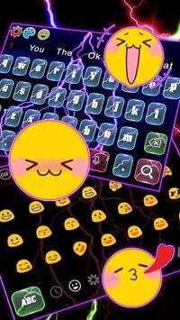 Colorful Lightning Screen Keyboard स्क्रीनशॉट 3