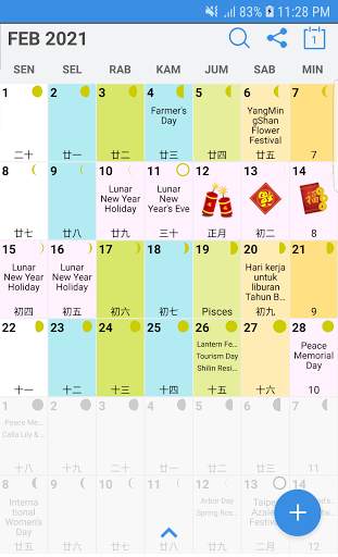 Kalender Taiwan 2023 screenshot 1