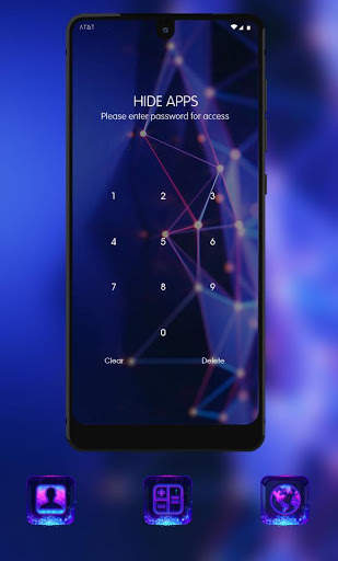 Colorful theme Blue abstract dot line surface screenshot 4