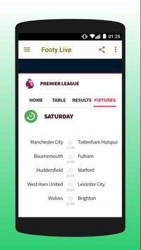 Footy - Live On Score screenshot 2