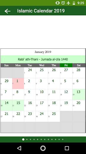 Islamic Calendar 2019 screenshot 5